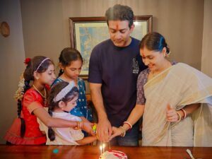 Anu Prabhakar Instagram - Celebrated the beautiful bond of love and togetherness — Happy Anniversary to Raghu anna and Anu akka!

#AnniversaryLove #RaghuAndAnu #TogetherForever #FamilyMoments #LoveInTheAir #CoupleGoals