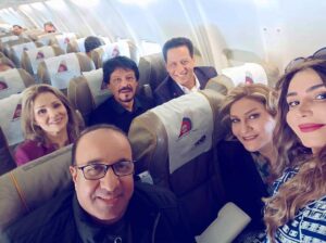 Asia Kamal Instagram - اليوم في طريقنا الى المملكة العربية السعودية  لحضور افتتاح mbc iraq