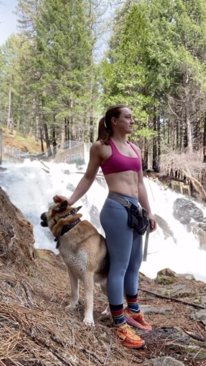 Aspen Ladd Instagram - Trail runs around home with my best boy 💙 it’s so weird running with just one pup right now because freya has a paw injury at the moment