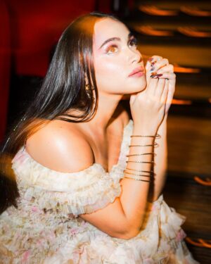 Aurora Ribero Instagram - Loved feeling like a princess for @komangfilm
•
•
•

Photo: @rffvck 
Makeup: @beautybyyusti @ss____studios 
Hair: @jovitahairwizard 
Dress: @maisondella_id
Stylist: @elcofrebliaman