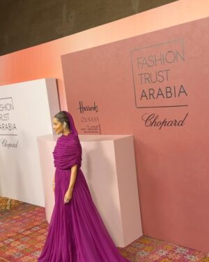 Balqees Ahmed Fathi Instagram - Honored to be at the sixth edition of @fashiontrustarabia in Marrakesh 🇲🇦
Thank you @giambattistavalliparis for this dreamy couture piece 💜
Stylist: @cedrichaddad
Jewelry: @messika
Makeup: @bexbeautyofficial
Hair: @ilhammestour
Photo Credits: @novarita.photography
#Balqees #بلقيس #بلقيس_فتحي #FTAPrize2024 #FTAMorocco