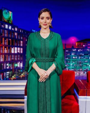 Balqees Ahmed Fathi Instagram - Had the best time with @allalirachid
Thank you for having me💚🇲🇦
Stylist: @cedrichaddad
Jewelry: @ashaha.jewelry
Makeup: @bexbeautyofficial
Hair: @salon_mus_diva
Photographer: @novarita.photography