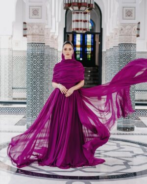 Balqees Ahmed Fathi Instagram - Honored to be at the sixth edition of @fashiontrustarabia in Marrakesh 🇲🇦
Thank you @giambattistavalliparis for this dreamy couture piece 💜
Stylist: @cedrichaddad
Jewelry: @messika
Makeup: @bexbeautyofficial
Hair: @ilhammestour
Photo Credits: @novarita.photography
#Balqees #بلقيس #بلقيس_فتحي #FTAPrize2024 #FTAMorocco