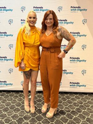 Bec Rawlings Instagram - What an amazing day yesterday @friendswithdignity lunch with friends 🥰 thank you for having me & thank you for your amazing work you do helping families affected by DV 💜