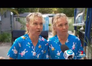 Bec Rawlings Instagram - A tragic incident yesterday with a women killed and a man shot by a mad man & to top that off this bizarre eye witness interview.. i feel like we’re in the matrix.