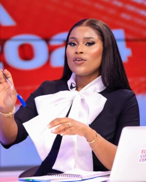 Berla Mundi Instagram - We are still on air, dissecting the issues, discussing the gains and massive/ shocking losses and wins, while we await the Electoral Commission to declare the results. 

We are your #ElectionCommandCentre ! 

👗 : #Bmsuits x @yartelgh 
💇🏾‍♀️: @hairaffairs_byayisha 
📸: @1cliff_