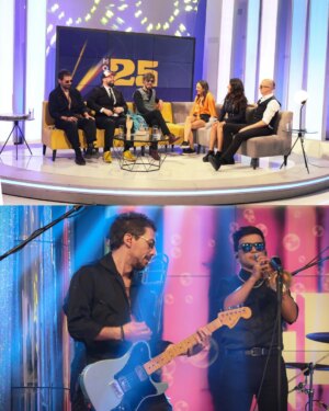 Blanca Lewin Instagram - ¡Sorpresa amigos 😃! Hoy a la media noche estaremos en el programa Hora 25 de NTV. Tocaremos en vivo y conversaremos de lo que se nos viene, junto a la querida @blancalewin.

Hoy a la medianoche.
Por las pantallas de @ntvchile.
Y en simultáneo en su canal de YouTube.

Fotos por @barbaragoncas.

#Glup