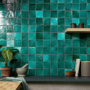 Breegan Jane Instagram - A coastal palette, captured in form and glaze. 
The Breeze Collection by @breeganjane brings together hand-shaped terracotta, vibrant crackled finishes, and ocean-inspired tones.
From deep tidepool blues to sunlit turquoise, every tile reflects a blend of craftsmanship and coastal ease.