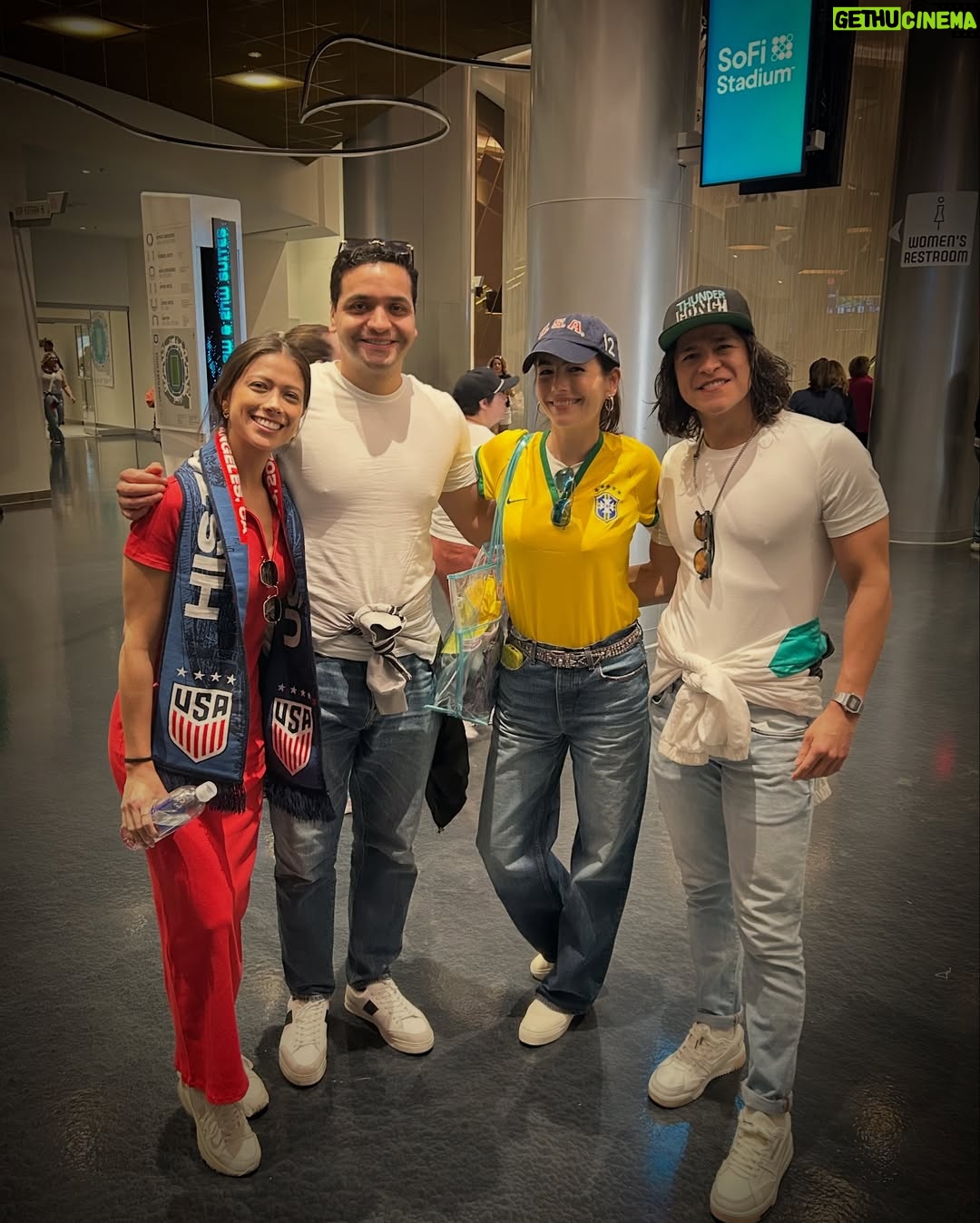 Camilla Belle - 6.7K Likes - First professional women’s sports event at So-Fi and it was futebbboollllllll aka soccerrrrrrrr 🇧🇷🇺🇸⚽️👊