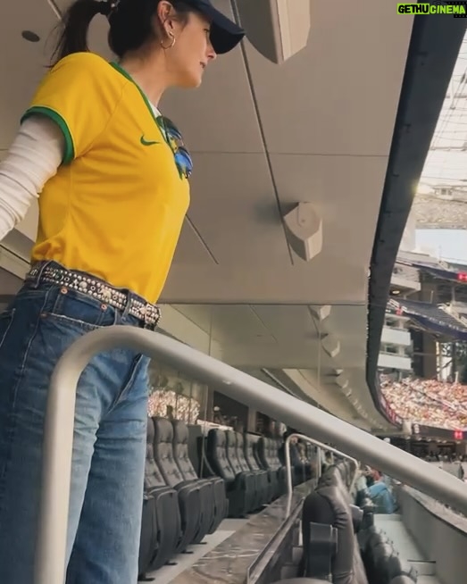 Camilla Belle - 6.7K Likes - First professional women’s sports event at So-Fi and it was futebbboollllllll aka soccerrrrrrrr 🇧🇷🇺🇸⚽️👊