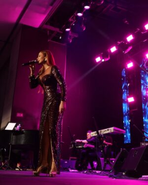 Carole Samaha Instagram - Punta Cana was pure magic💫❤️

Dress: @nourfathallah 
Jewellery: @mydiamondegypt 
Make up: @mariam_akbar 
Hair: Albert Bourjaily
Photos: @dazlproduction 

#PuntaCana #BluMar2025 @blumarevents 
#CaroleSamaha #كارول_سماحة