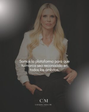 Catalina Maya Instagram - Bienvenidos a esta nueva historia. 
Somos @catalinamayapr, tenemos base en Miami y somos una agencia boutique líder en Estados Unidos para que tu marca sea reconocida en todos los ámbitos.

Durante 10 años, @CatalinaMaya, fundadora de la empresa, ha trabajado en relaciones públicas y relaciones estratégicas. Y ahora, después de un gran camino previo, decide oficializar su compañía con @CatalinaMayaPR.

Contáctanos si quieres potencializar tus ideas y darle vida en eventos, convocatorias, medios de comunicación, relaciones estratégicas, influencer marketing y fondeo. 

Hagamos equipo juntos. 
#CatalinaMayaPR

#CatalinaMaya #RelacionesPúblicas #RelacionesPúblicasMiami #PRAgency