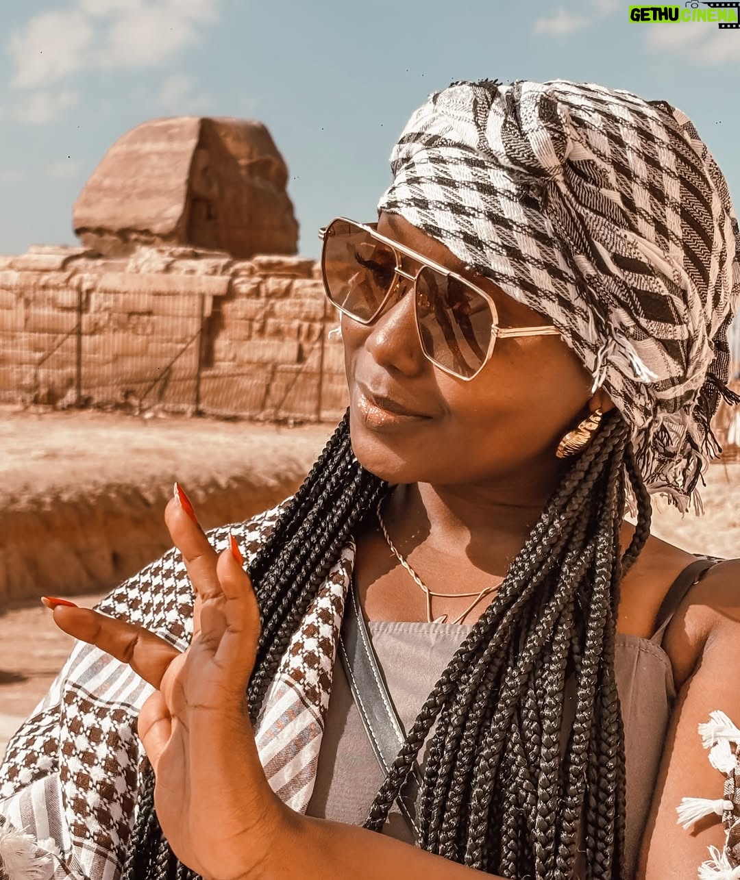 Catherine Kamau - 46.6K Likes - Exploring The ancient majestic Giza Pyramids was a once in a life time adventure that truly exceeded my wildest expectations. The history behind the work that went into designing and construction the pyramids is mind blowing. I cross off this bucket list with overwhelming joy and pride thanks to my best friend & my odogwu šā¤ļø.
#giza
#blacktravel