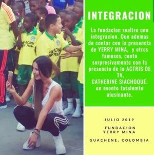 Catherine Siachoque Instagram - Gracias a la @fundacionyerrymina_  por permitirme compartir con ustedes este día tan espectaculaaaaaar... que gran labor tan Grande y que delicia  Guachené 💖💖💖💖 ahora soy más FAN de @yerrymina que antes 🥰🥰🥰🥰🥰. ➡️➡️➡️➡️ para ver más fotos #Repost @peopleenespanol
・・・
@catherinesiachoque no solo es excelente  actriz, también apoya con maestría  buenas causas como las de la fundación  @yerrymina. 👍🏽•📸:@latiniconos #siachoque #yerrymina #seleccioncolombia