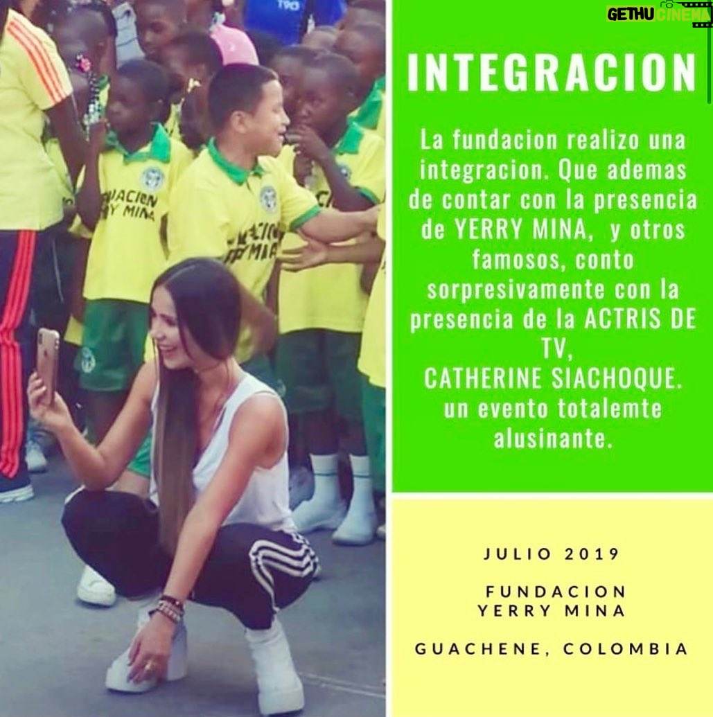 Catherine Siachoque - 110.6K Likes - Gracias a la @fundacionyerrymina_  por permitirme compartir con ustedes este día tan espectaculaaaaaar... que gran labor tan Grande y que delicia  Guachené 💖💖💖💖 ahora soy más FAN de @yerrymina que antes 🥰🥰🥰🥰🥰. ➡️➡️➡️➡️ para ver más fotos #Repost @peopleenespanol
・・・
@catherinesiachoque no solo es excelente  actriz, también apoya con maestría  buenas causas como las de la fundación  @yerrymina. 👍🏽•📸:@latiniconos #siachoque #yerrymina #seleccioncolombia