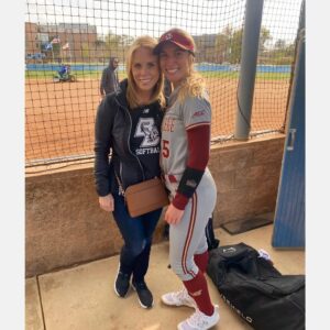 Cheryl Hines Instagram - Let's go Eagles!!! @bc_softball, my niece, Zoe & the team take on @uva softball team. 🦅🦅🦅