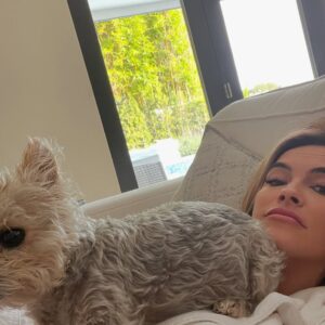 Chrishell Stause Instagram - Our beloved Gracie left us peacefully today. Thank you to anyone that was a friend to her and helped make her life here better. 
It’s impossible to post a fraction of the joy this angel brought me. 

Gracie was adopted from the @burbankanimalshelter and for the next week, if you tell them Gracie’s name, I will be covering all adoption fees. ♥️