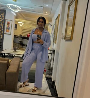 Christabel Ekeh Instagram - Thank you Jesus ❤️🙏.
The Lord shall cause thine enemies that rise up against thee to be smitten before thine face; they shall come out against thee one way and flee before thee seven ways. 
Deuteronomy 28:7
Beautiful #mondayblues 
Outfit: @helloathena.gh
