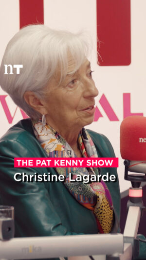 Christine Lagarde Instagram - 'I have never mentioned the word 'uncertainty' as many times as I have in the last few weeks.'

Ahead of Donald Trump's tariff announcements, the President of the European Central Bank, Christine Lagarde, explains that it is time for us to shift our focus away from America, and regain a 'degree of independence' that focuses on Europe's strengths, on The Pat Kenny Show.