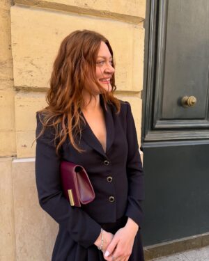 Colby Minifie Instagram - Wowoweewow here I am skipping around Paris in a suit designed and made by hand by @michaelground and @ladykimberly and their team. Thank you for bringing me here @primevideo :) 

HMU by the wonderful @cyrillaine 💄💈
📸 by the pro @alipolansky