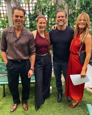 Courtney Hope Instagram - Just another week of very serious work and zero distractions … clearly. 🎥🤭👣 

@youngandrestlesscbs