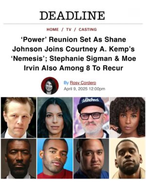 Courtney Kemp Agboh Instagram - I am so excited to be back in business with @shane_m_johnson on my new show with @theblackscorsese, #Nemesis! We are so grateful to have this amazing cast come together!