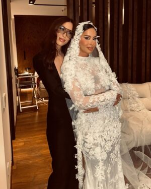 Dafina Zeqiri Instagram - Side by side or miles apart, sisters will always be connected by heart. I love you ♾️