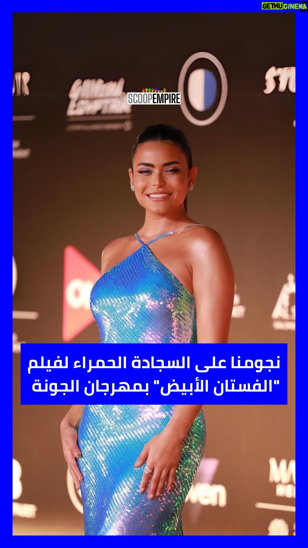 Dalia Mostafa - 0.9K Likes - لقطات لإطلالات النجوم على السجادة الحمراء خلال العرض الأول لفيلم “الفستان الأبيض” في مهرجان الجونة السينمائي.