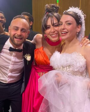 Dalia Shawky Instagram - 900th post goes to celebrating love, with all its heart-melting beauty, dancing hearts and laughter intertwined with tears of joy. Here’s to my childhood bestfriend’s wedding, our Cindrella ~ Faru7i. 💗🧡

Thankful for my beautiful team: 
Custom made butterfly bridesmaid’s dress by the wonderful: @chl_maisonleon
MUA, inspired by the sunset: the lovely @sandrawilliammakeupartist 
Hair: @mostafa.elmasry.9
