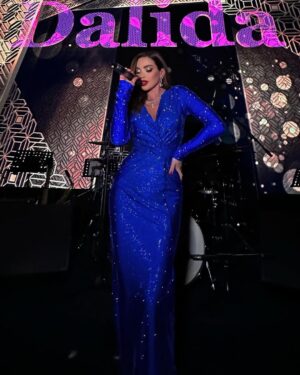Dalida Khalil Instagram - “Stage ready, shining bright ✨
@thetheaterdubai 
• Stylist @ghinwastyle 
•💄 : @alinamossss 
• 👗: @latelierduluxe  @miron.atelier miron.atelier 
•photocredits: my talented friend @evgeniya_zavgorodneva 
.hairdresser: @hadi_mhio 

#DalidaKhalil  #داليدا_خليل  #OwnTheSpotlight”