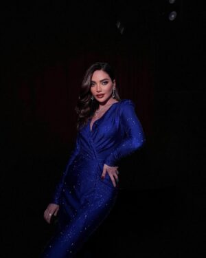 Dalida Khalil Instagram - “Stage ready, shining bright ✨
@thetheaterdubai 
• Stylist @ghinwastyle 
•💄 : @alinamossss 
• 👗: @latelierduluxe  @miron.atelier miron.atelier 
•photocredits: my talented friend @evgeniya_zavgorodneva 
.hairdresser: @hadi_mhio 

#DalidaKhalil  #داليدا_خليل  #OwnTheSpotlight”