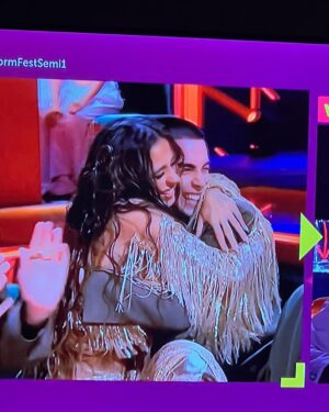 Daniela Blasco Instagram - Ayer pasamos a la final de Benidorm Fest 2025⭐️😭 
Aún estoy en una nube, gracias por tanto amor, tanto al jurado como a todos vosotros💖 os quierooooo, vamos a darlo todo el Sábado en la final✨
@benidormfest_rtve 🫧

Gracias a todo mi equipo por ser los mejores, vamos pa arribaaaaaa⭐️⭐️⭐️⭐️

Glam @maybelline_es x @miguelbling 
Hair @sebastianproes x @miguelbling 
Styled by @albertomurtra x @miamicci.es @san_drapascual @thewhitecoquette