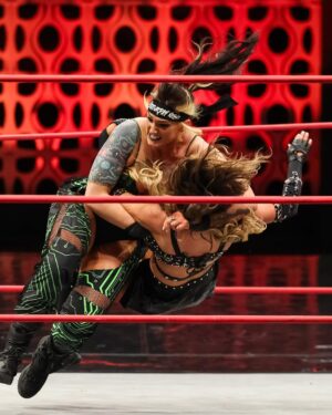 Danielle Louise Instagram - @ToniStorm_ looks on as @MercedesMone & @Danni_ellexo battle @TheJuliaHart & @CallMeKrisStat in the grand finale of Spring BreakThru!

Catch the replay of #AEWCollision on @TNTDrama   @SportsOnMAX!