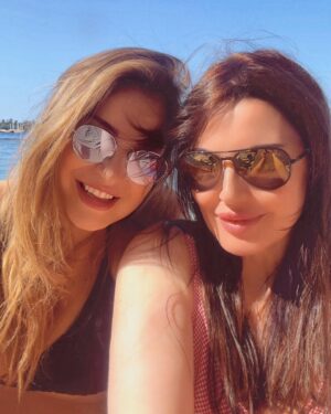 Darine Hamze Instagram - They say diamonds are a girl’s best friend, but they clearly haven’t met you 
💙 @makeral______ شتقتلك deja
#bff #bestie #my_better_half #sisters