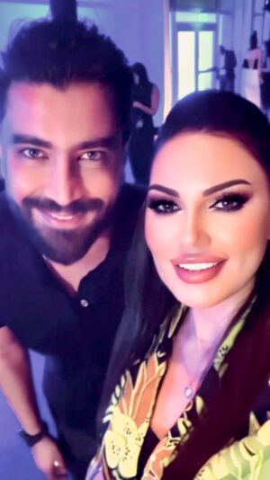 Darine Hamze Instagram - Dubai Fashion Week ❤️ 

@dubaifashionweek 
@naghamamer 
@rivahome
@nourali.official  @moatasemalnahar
@lasirenegroup