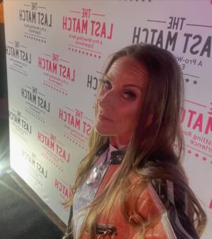 Debrah Miceli Instagram - Absolutely fantastic time! @thelastmatchexperience Really opened my eyes to a lot of things possible in our business of Pro Wrestling
The unwavering talent, the unremarkable athleticism, bravery  that these men and women had on stage last night performing, took my breath away !!

Incredible director producers writers all in one Jeremiah did a great job with the help of everybody that believed in him !
I don’t know what I said on that zoom call to him two years ago about this idea he had… but what I do know is when you dream big and you work hard you get absolute fruition. 🔥

Thank you for having me @kaylasparks247 you were brilliant, brave and fantastic so proud of you! And your mom is very sweet! Great to see some of my colleagues there @83weeks @therealericbischoff and his lovely wife Loree @loree.bischoff (do not forget about Heidi, destiny and Tesla) 😂
AND my God! Not only was @kingricochet a cool dude very polite, amazing talent I always believed in this young man… There he was sitting front row supporting his wife @samanthathebomb 
Now let me tell you about Fan Girling out🔥 my jaw dropped not only because she’s beautiful, but this bitch can sing! My eyes teared up, watching these men and women performing, but when she was up there balling out her best tune🎤 I lost it inside. I got teary-eyed and was so happy for her!  My god there is so many talented people in Pro Wrestling today!!

So great to chat it up with the remarkable and absolute beautiful and talented  @themickiejames being present, being a mother with her son supporting what she loves. Speaks volumes.❤️

My dear @thunderrosa22 where do I start with this woman… I love her and for who she has become and still becoming. The battles she has been through has forged a path for women to blueprint and never give up!

I don’t know, but I think I just fell in love with Pro Wrestling all over again …
And thank you for my beautiful hair and styling with legendary  @lesliemakeupmaven  LOVE YOU
#wrestlemania week has just begun !
