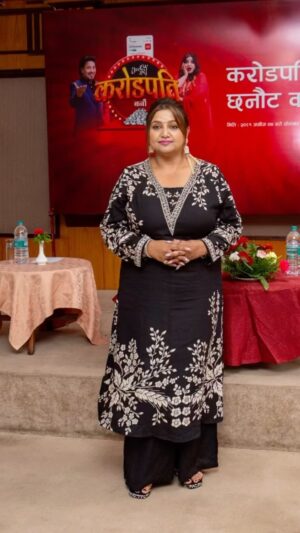Deepa Shree Niraula Instagram - good morning aaha ❤️Kurthi by @batikacreationnepal