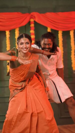 Deepika Damu Instagram - Kanima vibes with the best! ✨ 

Co-Artist @prasanth_sundarraj 
MUA @miss_pretty_makeoverartist 
Jewels @rani_bridals_coimbatore 
🎥 @montage_memories @frames_by_saran 
Venue @octane_space 

@manojjacksonofficial @musicsanthosh @actorsuriya @hegdepooja 
#santhoshnarayan #SaNa