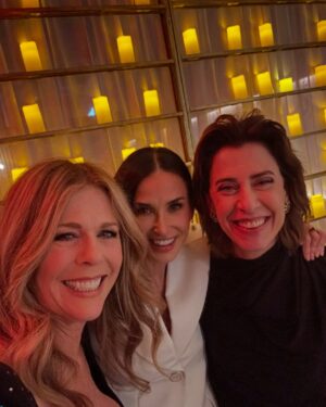 Demi Moore Instagram - Oscar Nominees Dinner 🤍 So honored to be in a room full of these incredible individuals!