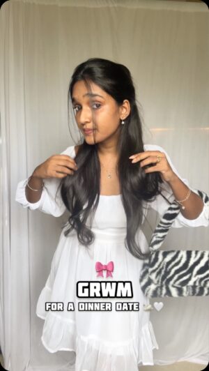 Dharshini Sambathkumar Instagram - GRWM 🤍🎀 
Why should couples have all the fun? Let’s normalize taking our best friends on date nights too! because who else will appreciate our terrible karaoke skills and listen to the same ex story for the nth time?

I got ready to meet my best friend using the mini facial hair remover by @braunbeauty_in is every girl’s best friend. It has made facial hair removal so gentle, quick and painfree for me!💁 ✨

The mini facial hair remover is easy to use and removes hair from the surface of the skin.

NO bumps, cuts, redness & rashes! It’s quick and painlessly delivers glowing skin instantly ✨

Get yours today on the amazon at the best price 🤩

 #collab #braunbeauty