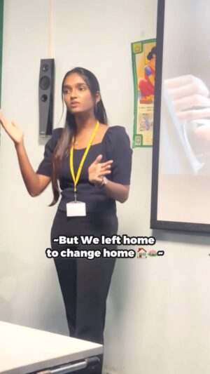 Dharshini Sambathkumar Instagram - So, we all are living the same life. 
"We Left home to change home”
Never forget that!