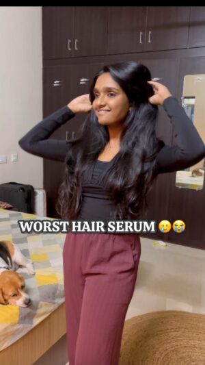 Dharshini Sambathkumar Instagram - Follow me and comment "SERUM" for the direct link to your DM ✨ This serum will definitely help you guys if you are looking for a night time hair care serum which is non greasy and also works wonders on your skin 
.
.
.
(Bare Anatomy, Best Hair growth serum, Best hair growth serum for women, Advanced hair growth serum, Rosemary hair serum, Redensyl hair serum)