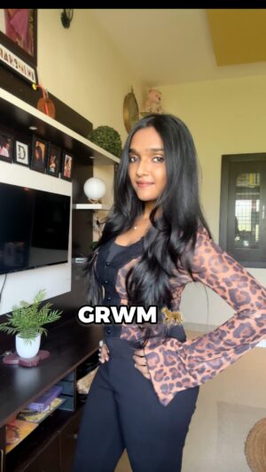 Dharshini Sambathkumar Instagram - Top from: @newme.asia 
.
Cheetah is my spirit animal 🐅🐣 
Goodbye to busy days and bad hair days with 𝐌𝐚𝐤𝐞𝐌𝐞𝐞𝐁𝐨𝐥𝐝 𝐃𝐫𝐲 𝐒𝐡𝐚𝐦𝐩𝐨𝐨 𝐛𝐲 𝐔𝐫𝐛𝐚𝐧𝐘𝐎𝐆

@makemeebold_urbanyog

Instantly refresh your hair, available now on 𝐀𝐦𝐚𝐳𝐨𝐧 & 𝐅𝐥𝐢𝐩𝐤𝐚𝐫𝐭

AMAZON discount code : 
“MAKEMEEBOLD”

#dryshampoo #haircare #makemeebold #urbanyog #beboldbethechange
#mmbdsuy