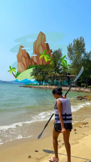 Dharshini Sambathkumar Instagram - My first INTERNATIONAL TRIP done right 🥹 The best journeys are the ones where you find yourself.  It was one unimaginable experience for me ✨ 
.
Thanks to Dimaak Tours for planning this wonderfull trip..To Book Stay At Rebak Island DM @dimaaktours 💌 
.
.
#trip #vacation #island #internationaltrip