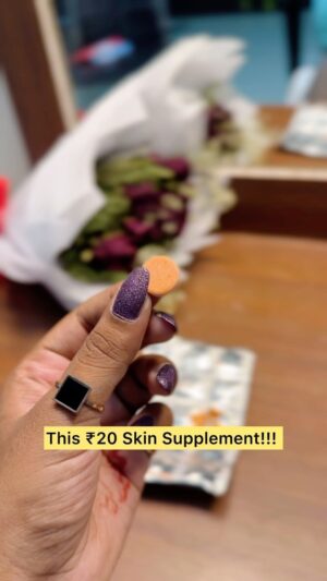 Dharshini Sambathkumar Instagram - Comment ‘glow’ for details 🌻 Vitamin C has incredible benefits for the skin, protecting it from UV damage and aiding in its repair. This serum from deconstruct has worked wonders on my skin. Using it both internally and externally can yield impressive results, leaving the skin with a radiant glow inside out ✨🌻 
. 
I usually have it after my breakfast in the morning and after my dinner in the night! 
.
Consult with your DOC for the recommended amount of intake ✨👩‍⚕️ 
Tanning images and animated video source are taken from Google. 
.
#skin #skininfluencer #skincare #skinwithin #vitamins #collab #chennaiinfluencer