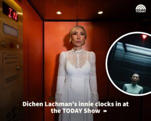 Dichen Lachman Instagram - “I think a lot of people live with duality and that idea of having an innie and an outtie is quite relatable.” 💼 📝 💻 

TODAY photographer Nate Congleton captured Dichen Lachman in the elevator. Note the “IN” in the top left corner. 😉 

📸: @photonate 

#TodayShow #Severance