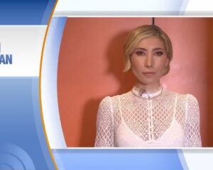 Dichen Lachman Instagram - “I think a lot of people live with duality and that idea of having an innie and an outtie is quite relatable.” 💼 📝 💻 

TODAY photographer Nate Congleton captured Dichen Lachman in the elevator. Note the “IN” in the top left corner. 😉 

📸: @photonate 

#TodayShow #Severance