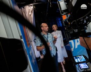 Dichen Lachman Instagram - “I think a lot of people live with duality and that idea of having an innie and an outtie is quite relatable.” 💼 📝 💻 

TODAY photographer Nate Congleton captured Dichen Lachman in the elevator. Note the “IN” in the top left corner. 😉 

📸: @photonate 

#TodayShow #Severance