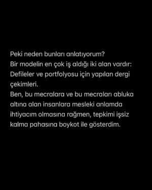 Didem Soydan Instagram - Onurlu bir yaşam için BOYKOT .