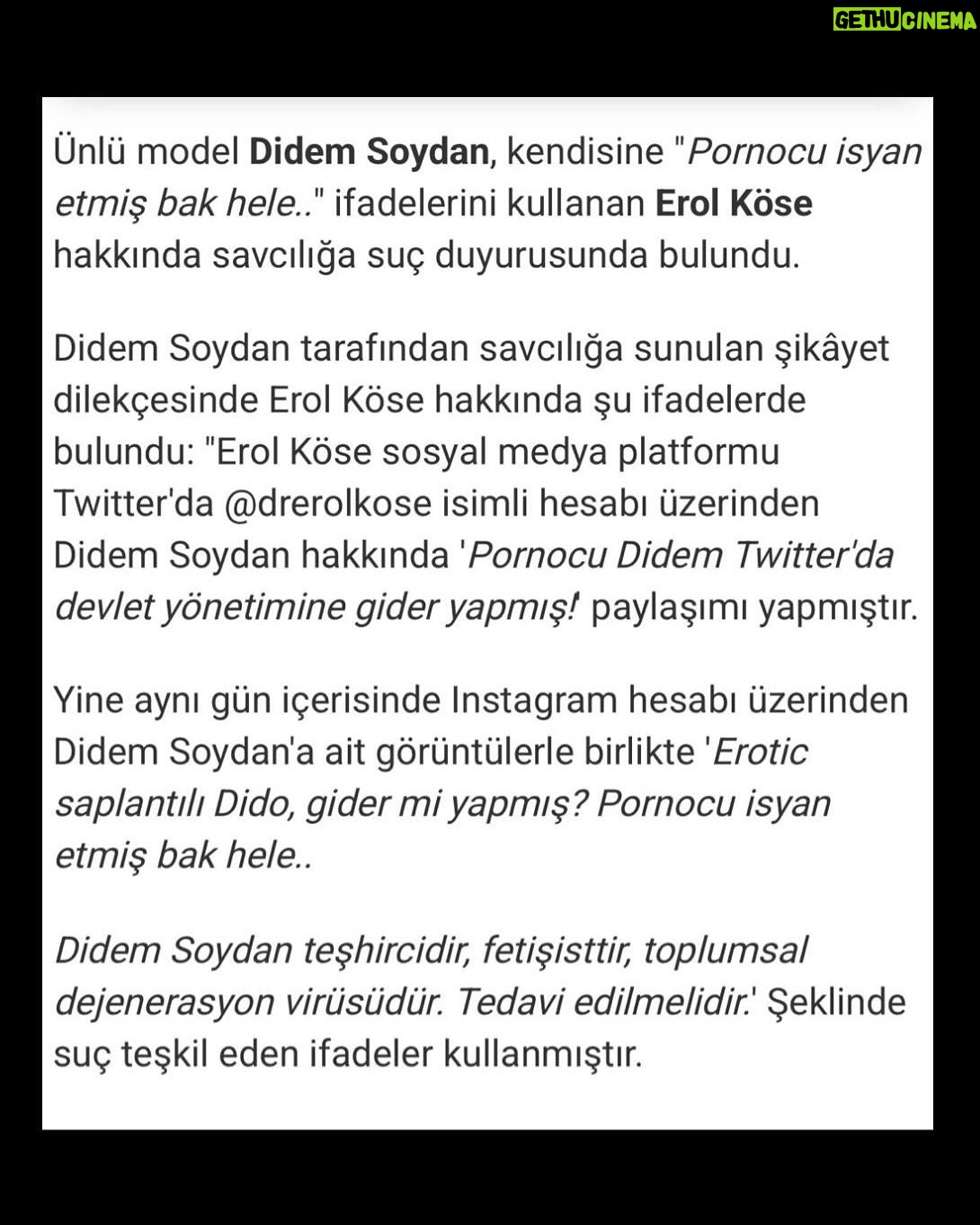 Didem Soydan - 64.1K Likes - Onurlu bir yaÅam iƧin BOYKOT .